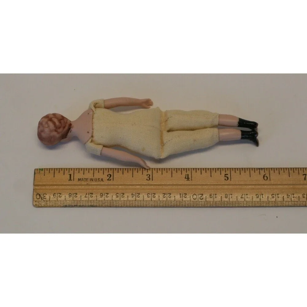 Antique German Bisque Shoulder Head Doll 6